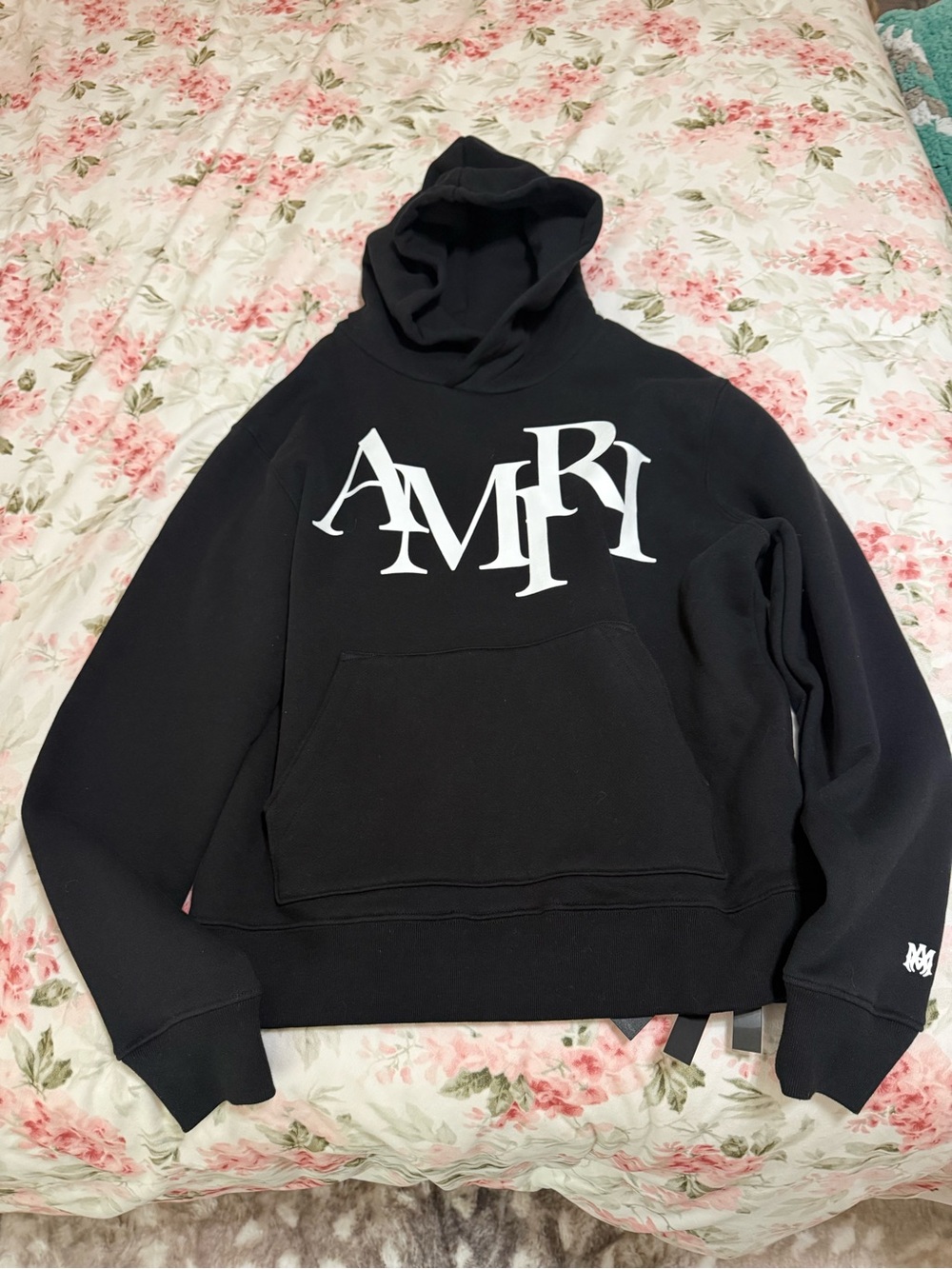 Black Logo Pullover Hoodie - Men
